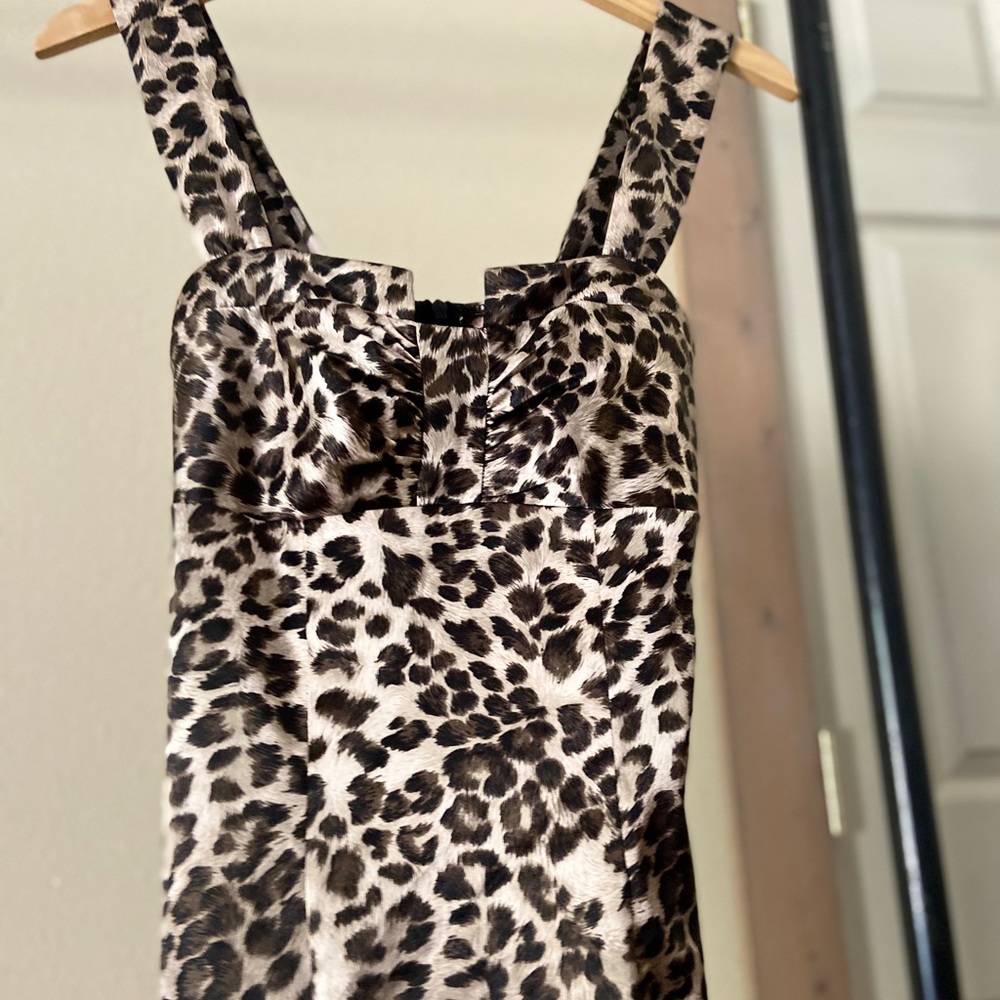 Sexy animal mini dress